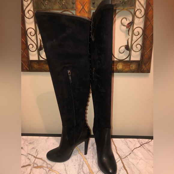 Nine West over the knee black boots; sexy, classy, & very sassy; - Picture 8 of 12